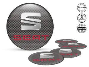 Seat Pegatinas de Silicona Logo Emblemas de Rueda Alta Calidad